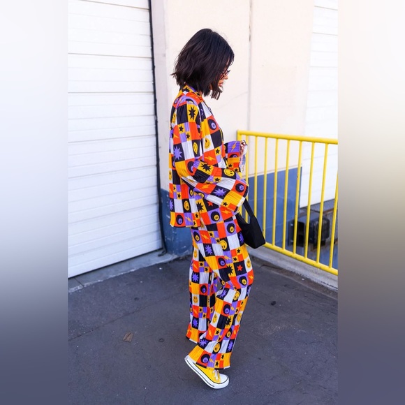 Dressed in LALA ORIGINAL Long Sleeve Plisse Set in Not Made To Be Subtle. NWT - Picture 6 of 9